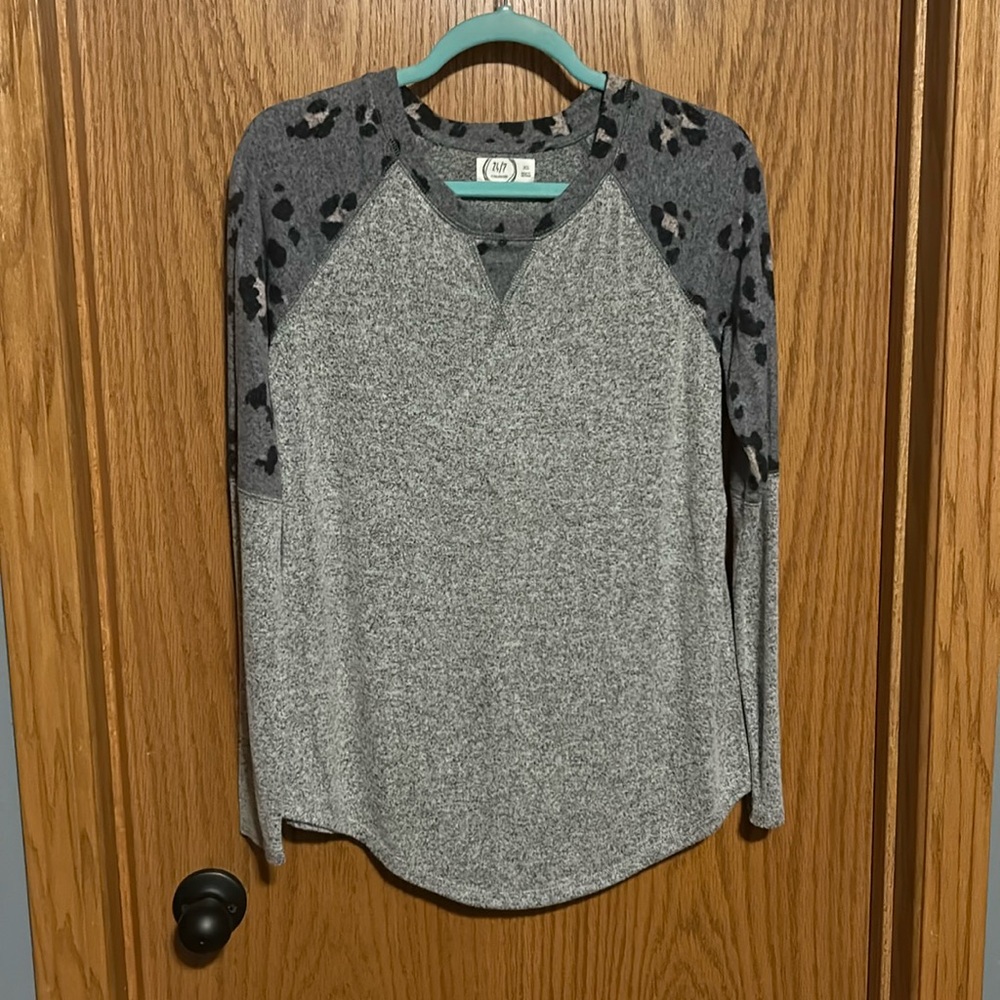 Soft brushed long sleeve cozy top